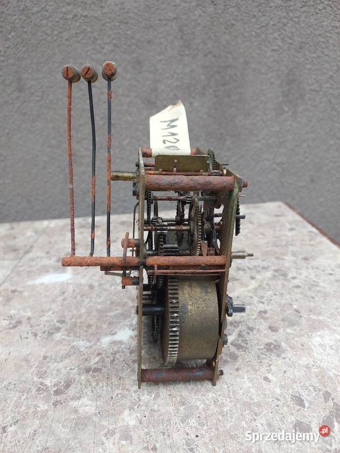 M120 Mechanizm starego zegara ściennego Metron pomorskie Tczew