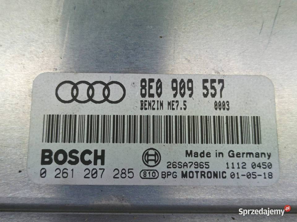 STEROWNIK SILNIKA 8E0909557 0261207285 20 B 130