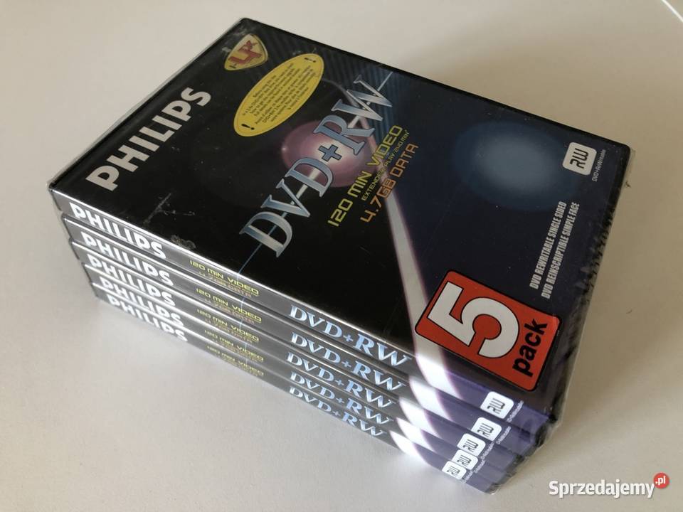 5 płyt DVD do nagrywania Philips Pułtusk