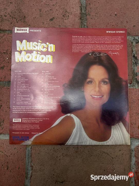 Christina Gregg Music n Motion LP UK aerobik na elektroniczna Poznań