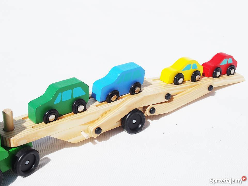 DREWNIANE samochody LAWETA 4 AUTA Śleszowice