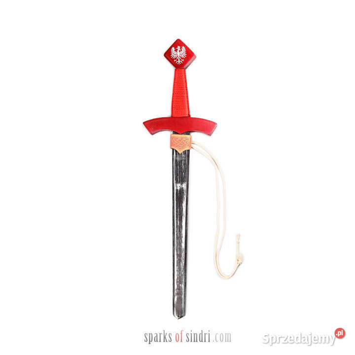 Miecz Drewniany Czerwony z Pendantem Drewno 45 zachodniopomorskie Szczecin sprzedam