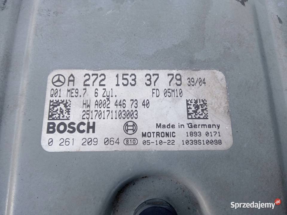 KOMPUTER SILNIKA STEROWNIK MERCEDES CLS W219 wielkopolskie