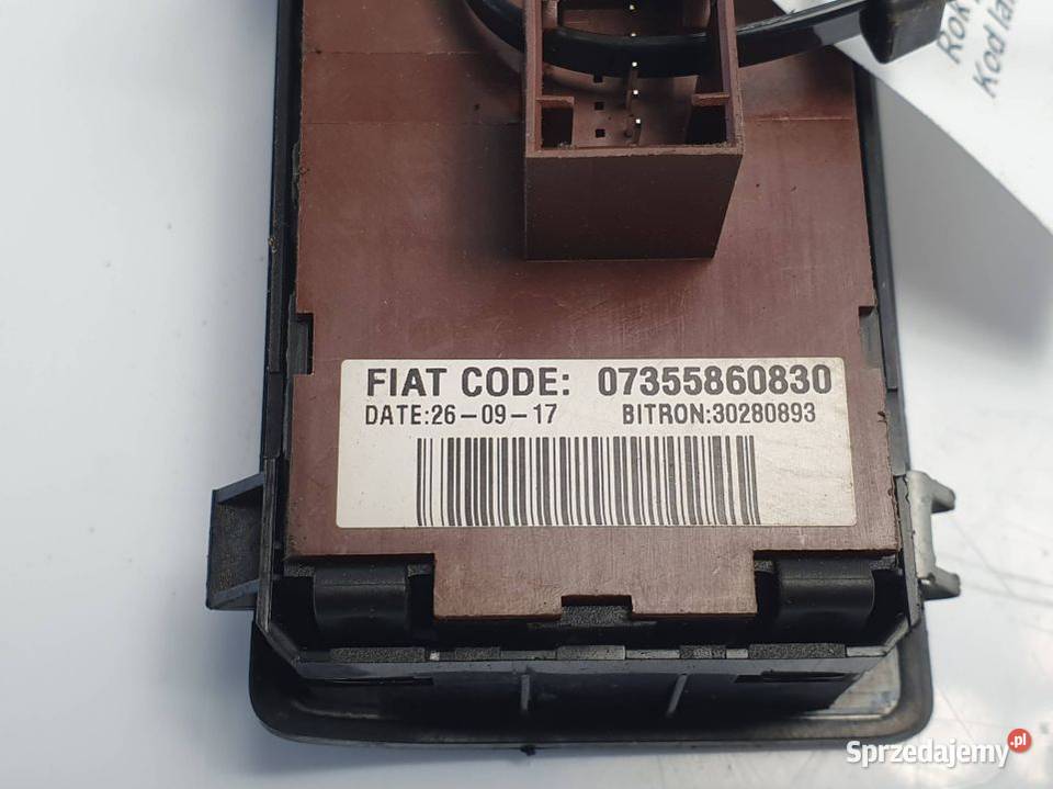 PRZYCISK FIAT DUCATO III L2H2 07355860830 osobowe Lipno sprzedam