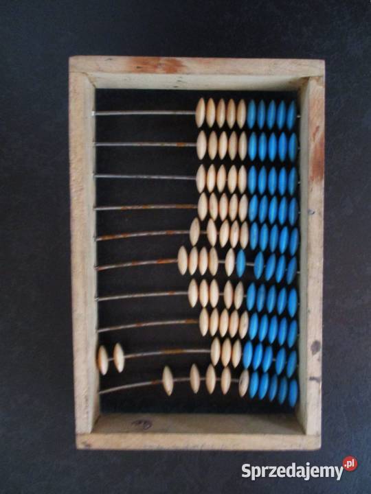 Liczydło Szkolne Stare Drewniane PRL Nieporęt