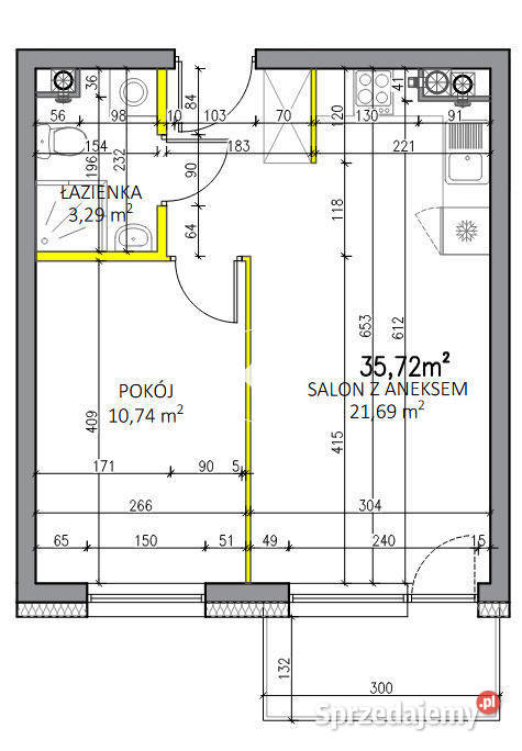 Nowe 2 pokoje 3572 m 1 piętro 2025 Biała Podlaska