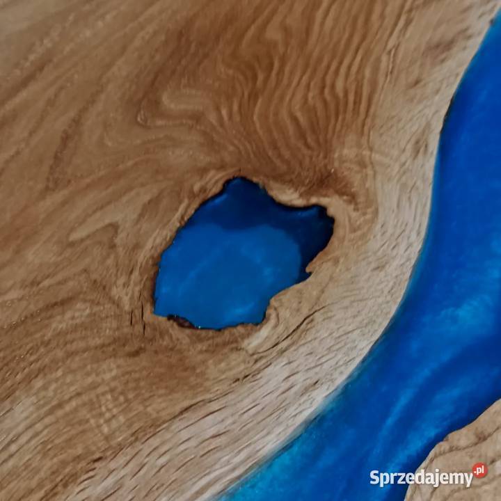 Stolik kawowy stół z litego drewna żywica Dębowiec sprzedam