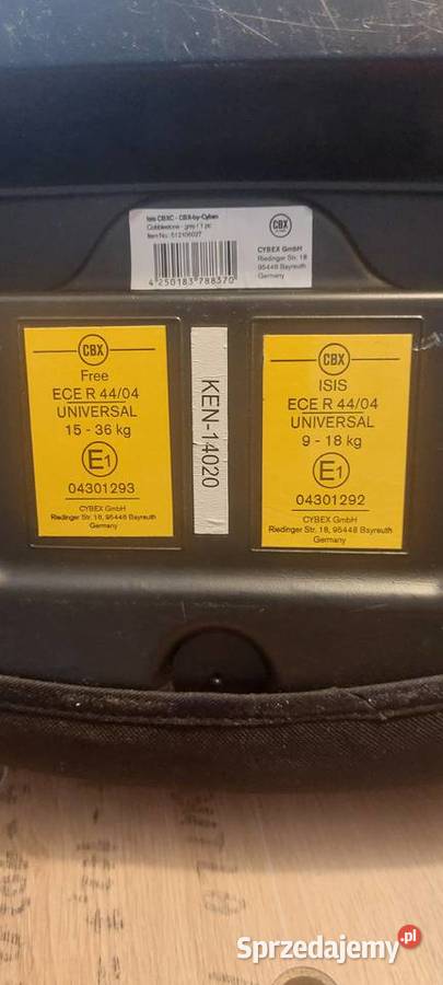 Wielofunkcyjny fotelik CBX by Cybex Idealny na Rzeszów