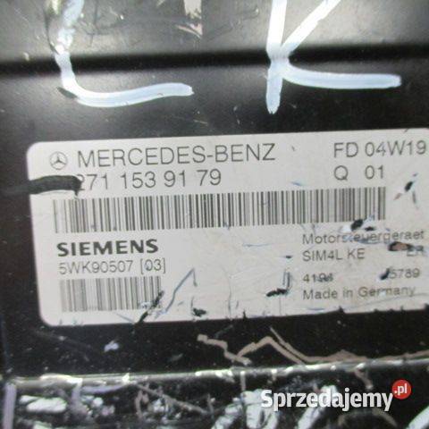 MERCEDES W209 KOMPUTER ZESTAW A2711539179 osobowe sprzedam