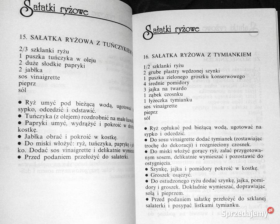 Sałatki 100 przepisów Renata Czubaj Rok wydania 1995 Chełm sprzedam