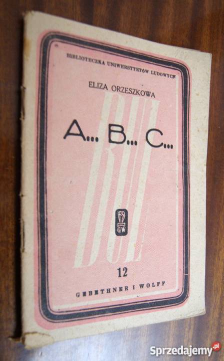 Eliza orzeszkowa A B C 1946 Parczew
