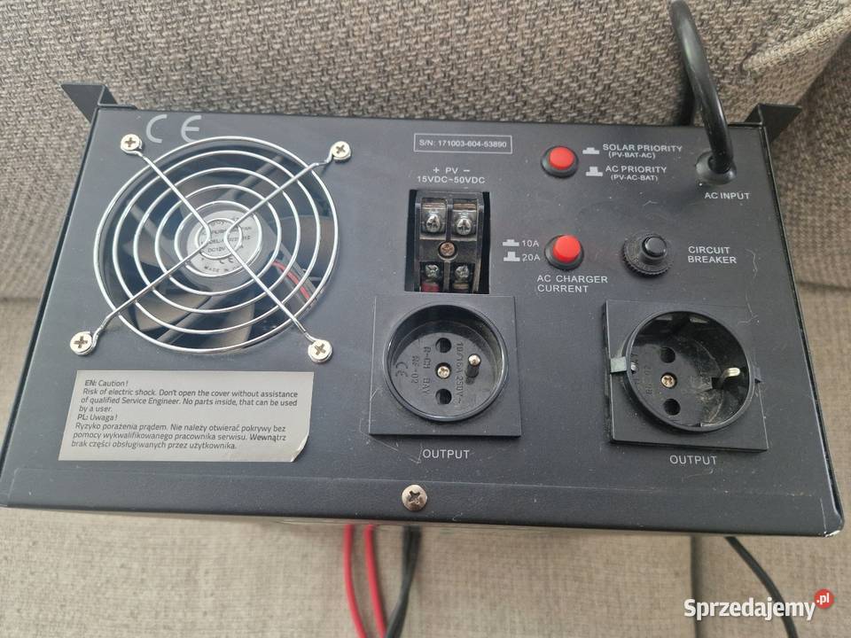 Qoltec Inwerter Solarny Pure Sine Wave 1000W 20A Falowniki Lublin sprzedam