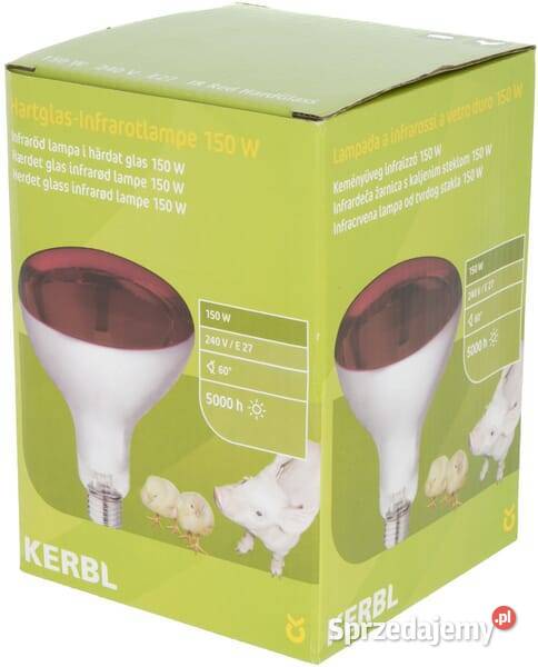 Promiennik podczerwieni 150W czerwony 22244KER Kamionna