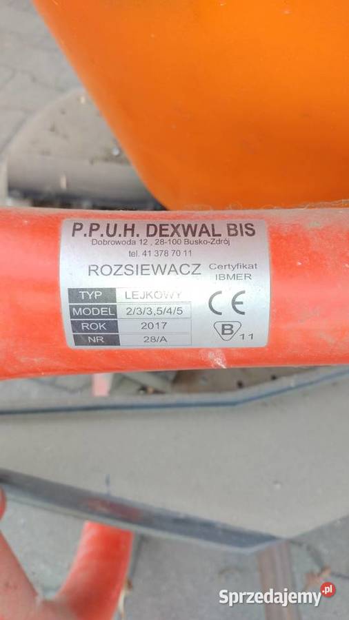 Rozsiewacz Nawozu Dexwal 2020 Gizałki