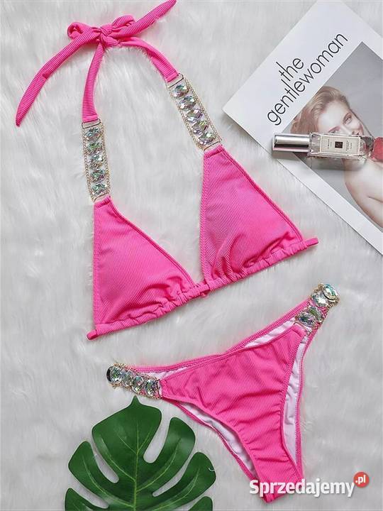 Bikini neon róż cyrkonie m dolnośląskie