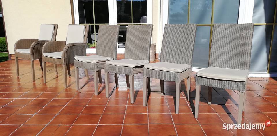 Krzesło fotel rattanowe komplet Lloyd Loom Garwolin sprzedam