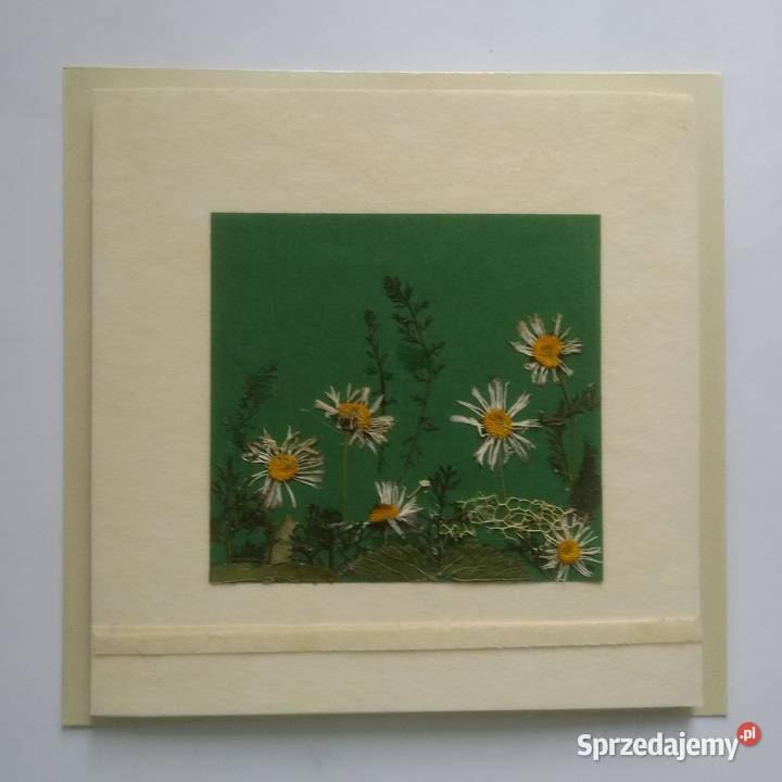 KARTKA KWIATOWA Hand Made Autorska pomorskie Gdańsk