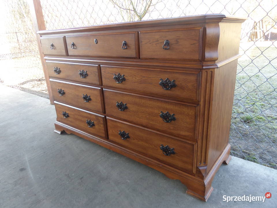 komoda dębowa drewniana stan wysyłka dowóz Buczek