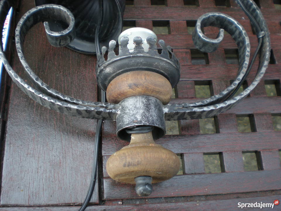 Pięknyręcznie kuty żyrandol Barlinek