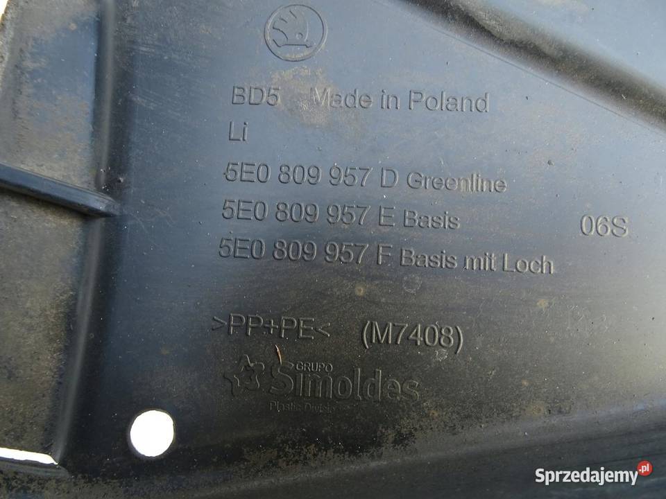 NADKOLE LEWE LEWY PRZÓD PRZEDNIE SKODA OCTAVIA