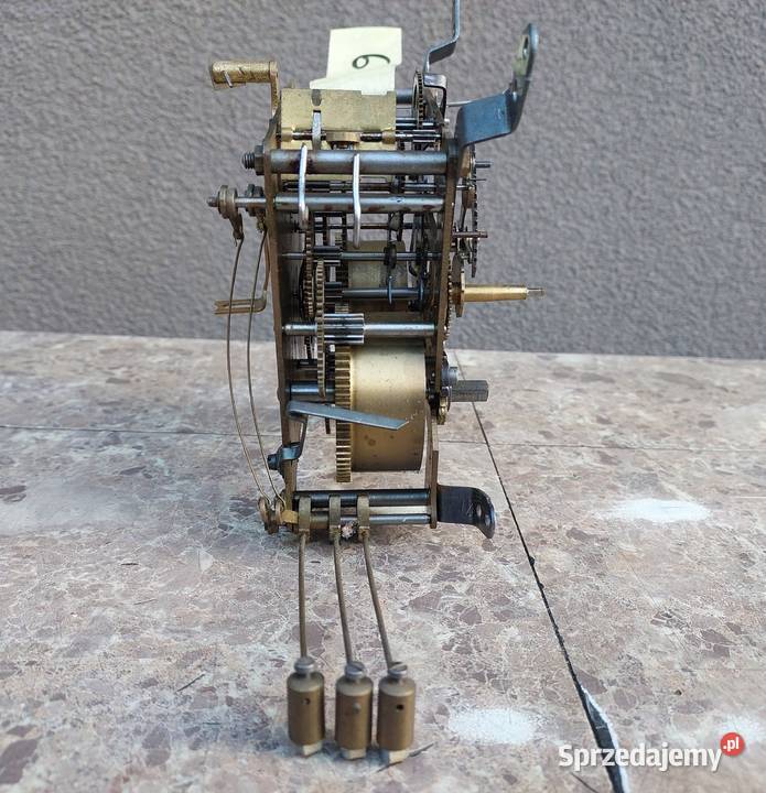 625 Mechanizm starego zegara bufetowego Antyki