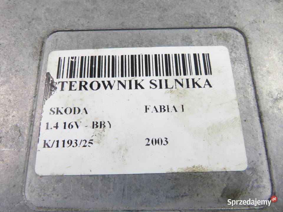 STEROWNIK SKODA FABIA I 14 16V BBY 036906034CB
