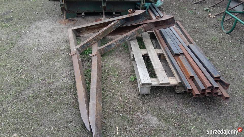 Widły do skrzyniopalet palet Ostrówek Koparko ładowarki mazowieckie Czerwona