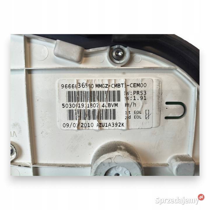 LICZNIK ZEGARY 9666636980 Peugeot 206 14 8V osobowe