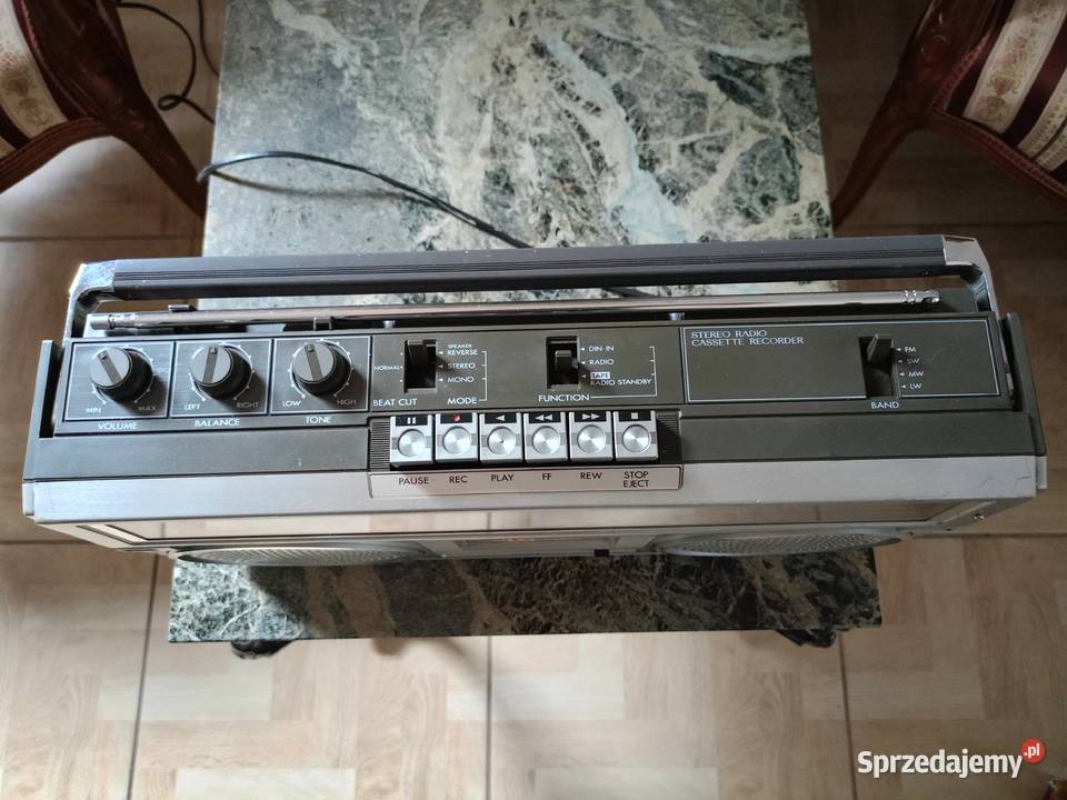 Zabytkowy Boombox JVC RC555L Japan Vintage wielkopolskie Drawski Młyn