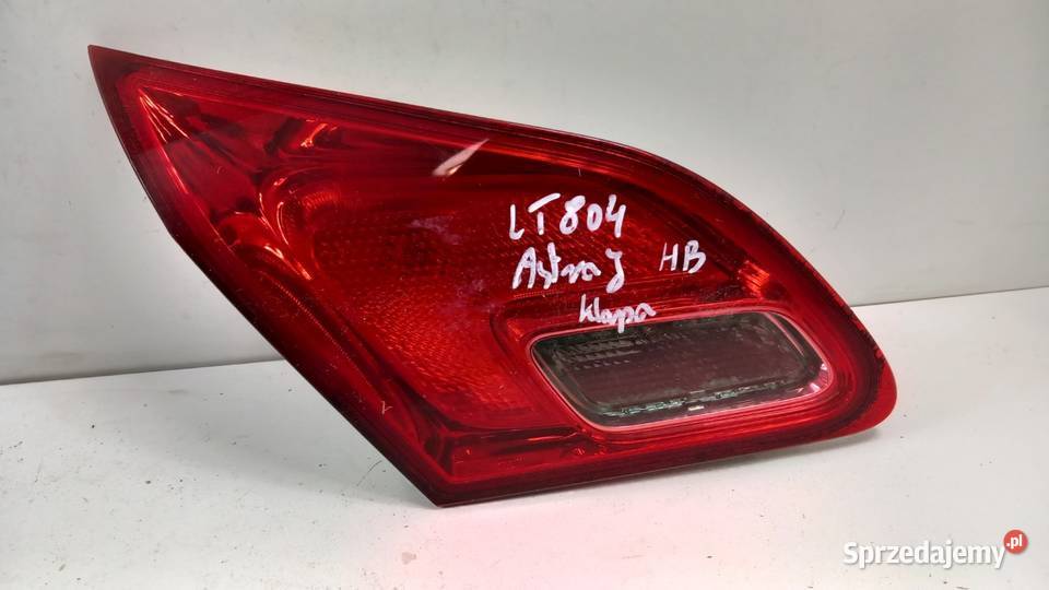 OPEL ASTRA J HB LAMPA TYŁ LEWA W KLAPĘ wielkopolskie Zbierkowo