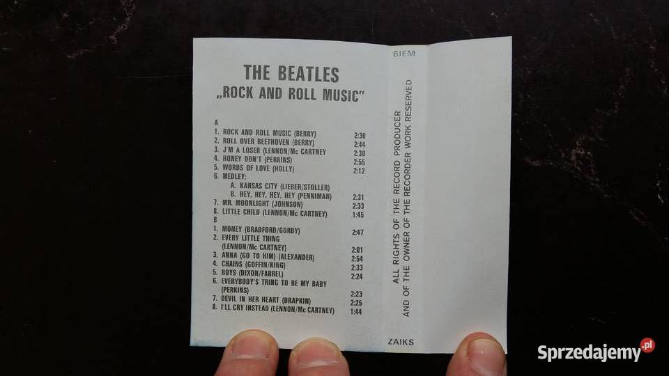 Kaseta The Beatles Rock and Roll Music Siemiatycze