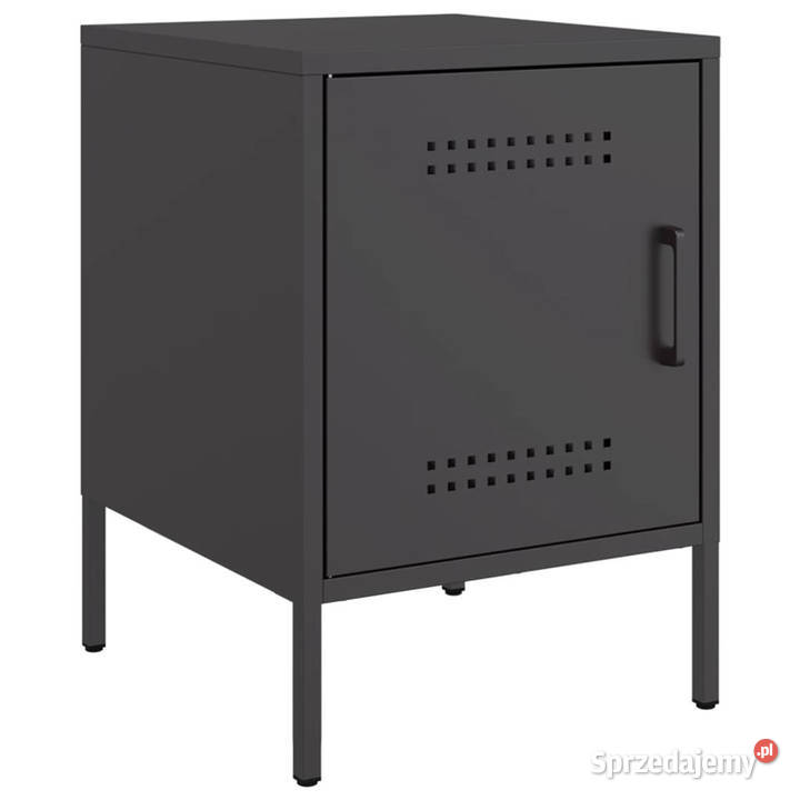 Szafki nocne 2 czarne 36x39x505 stal WM842911 mazowieckie Warszawa