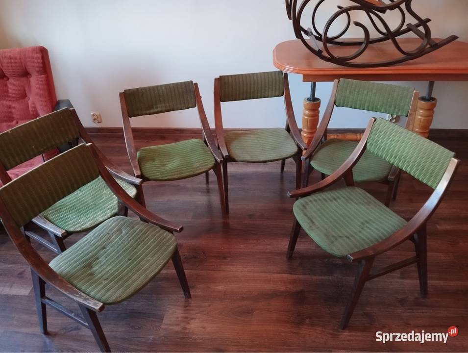 Kultowe krzesla SKOCZEK Stan 6 sztuk J Kedziorek sprzedam