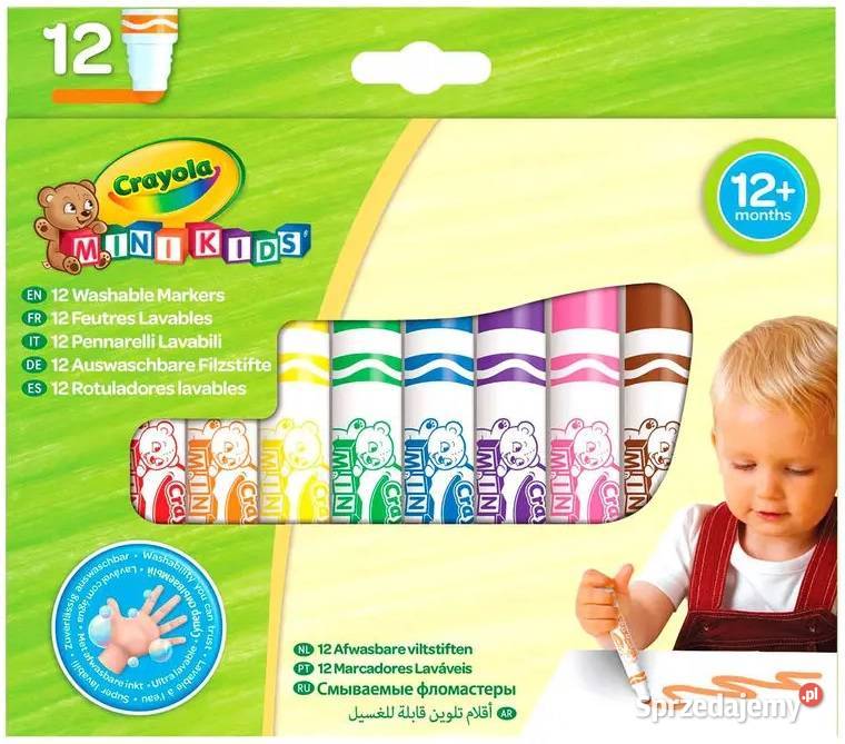 Crayola Zmywalne Pisaki Najmłodszych 12 małopolskie Mogilany sprzedam