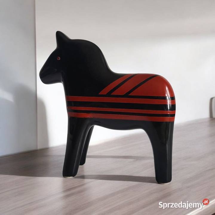 Koń Figurka Konik ceramiczny ręcznie malowany pomorskie Sierakowice
