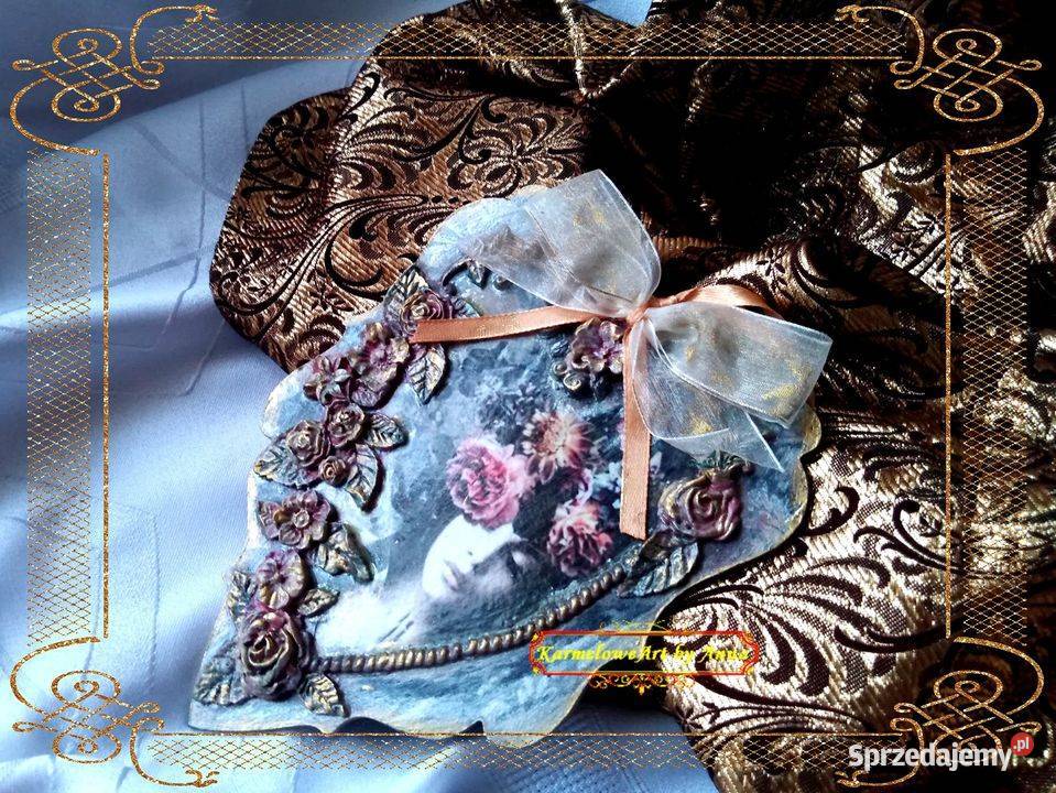 Obrazek zawieszka ozdoba decoupage rękodzieło Warszawa