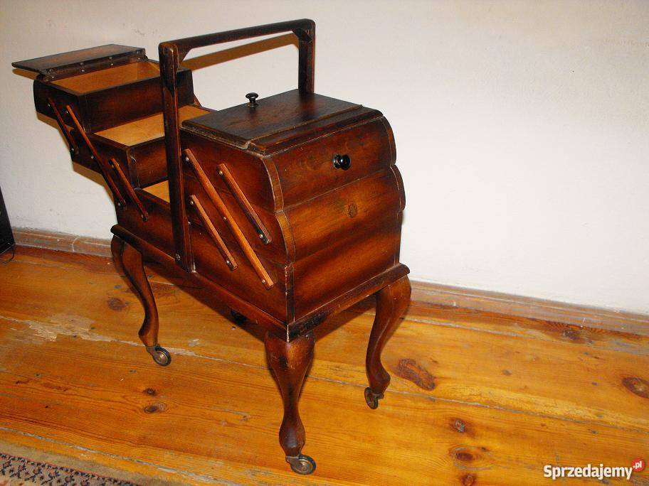 3poziomowy drewniany niciak na kółkach Skierniewice