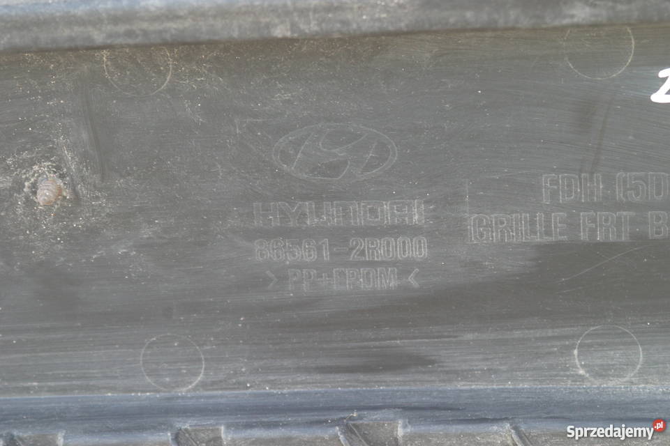 HYUNDAI I30 0709 ATRAPA KRATKA ZDERZAKA PRZÓD lubuskie Bieleń sprzedam