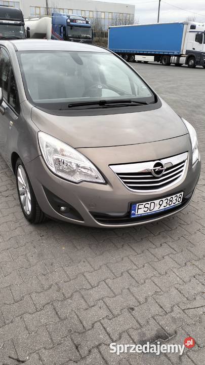 OPEL MERIVA B bezwypadkowa 2010 r mały przebieg welurowa tapicerka Strzelce Krajeńskie