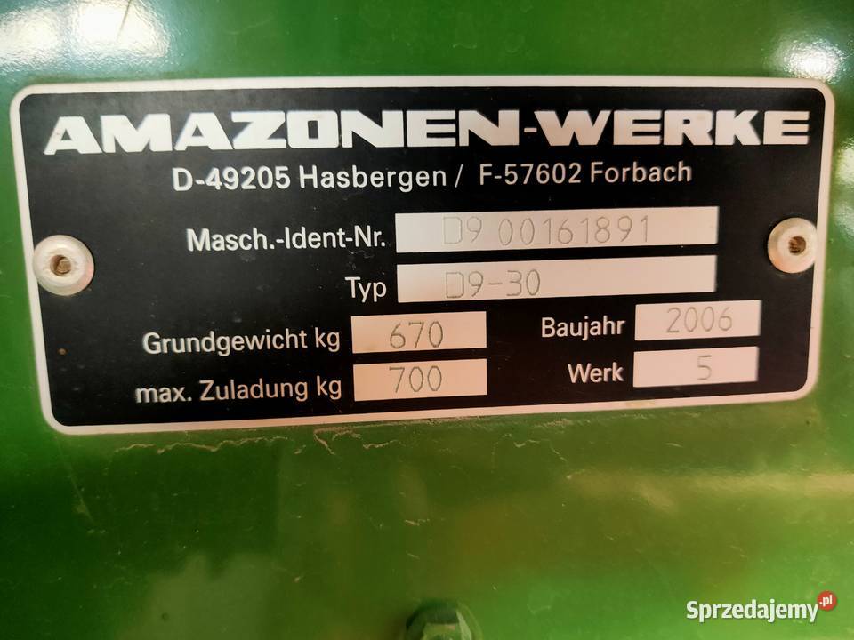 AMAZONE D930 talerzowy Wola Krzysztoporska sprzedam