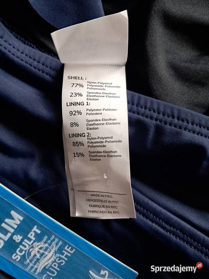 nowy jednoczęściowy granatowy strój kąpielowy Sandomierz