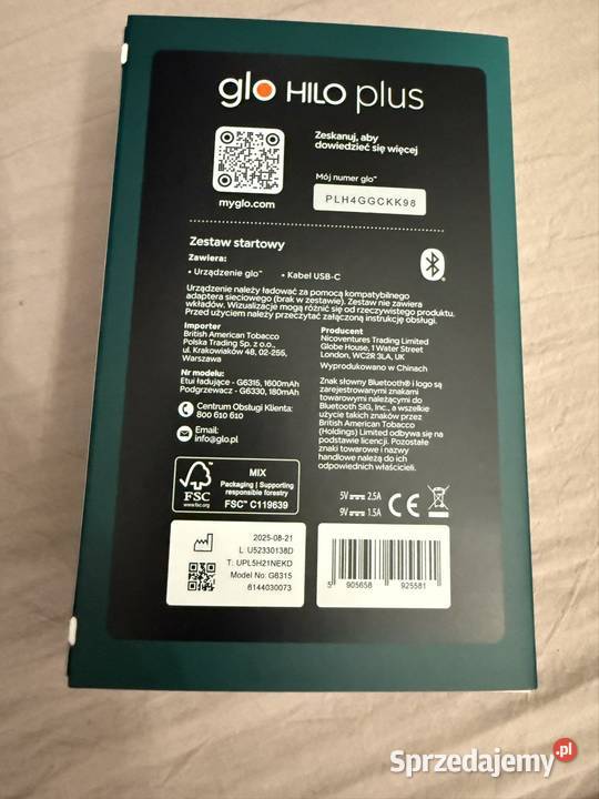 Nowy Glo Hilo Plus wkłady Pozostałe