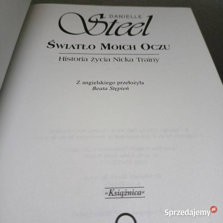 Światło moich oczu książki Steel romanse