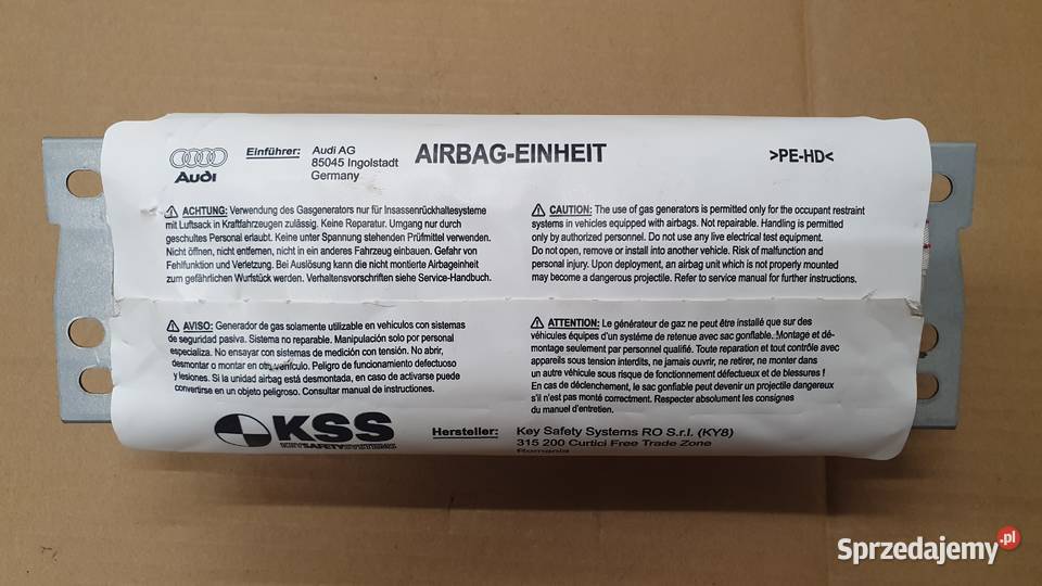 Poduszka AirBag pasażera Audi A4 B9 A5 F5 8W osobowe kujawsko-pomorskie Chełmża