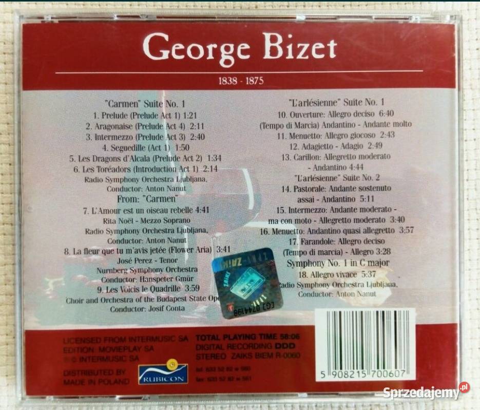 Musorgsky Brahms Bizet kolekcia płyt CD 3 i więcej Płyty i kasety Ząbki
