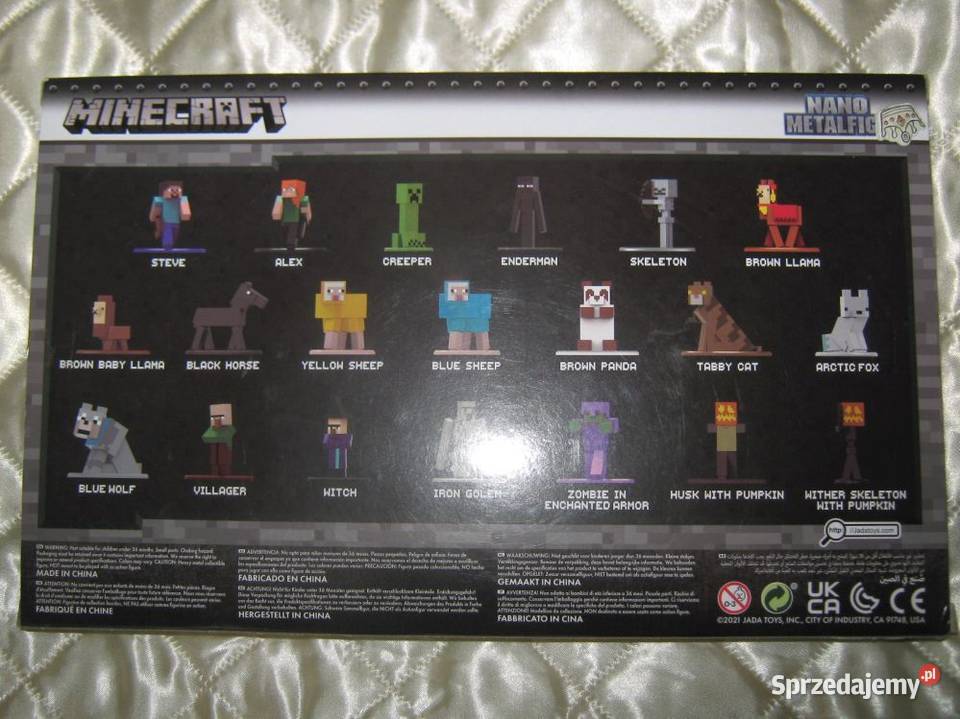 Minecraft Metalowe Figurki 20 sztuk Nowe Baranowo