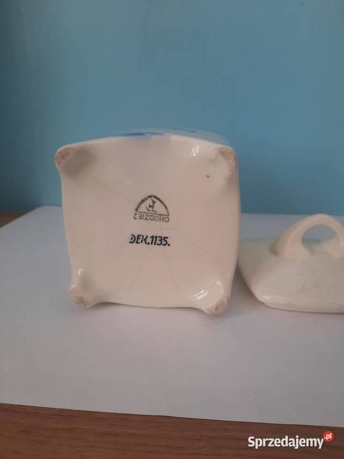 Stary Porcelanowy Pojemnik na Kawę Chodzież Gliwice sprzedam