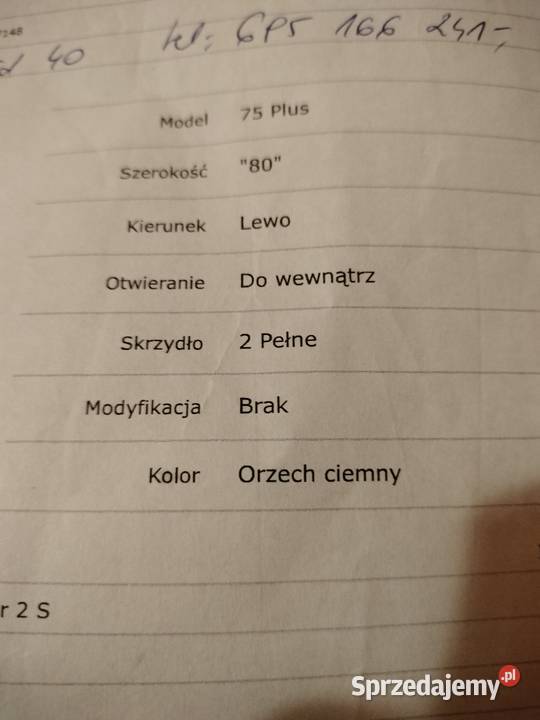 Drzwi KMT 80 z ościerznicą Pozostałe Sępólno Krajeńskie