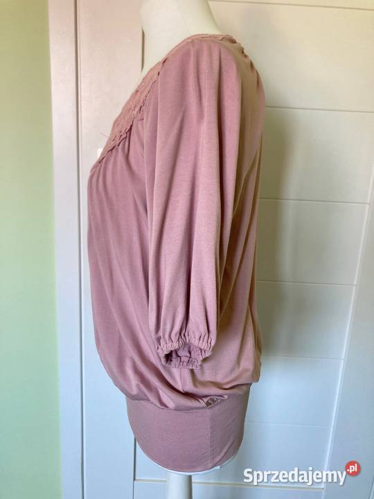 Śliczna bluzka Golden State USA pudrowy róż różowy