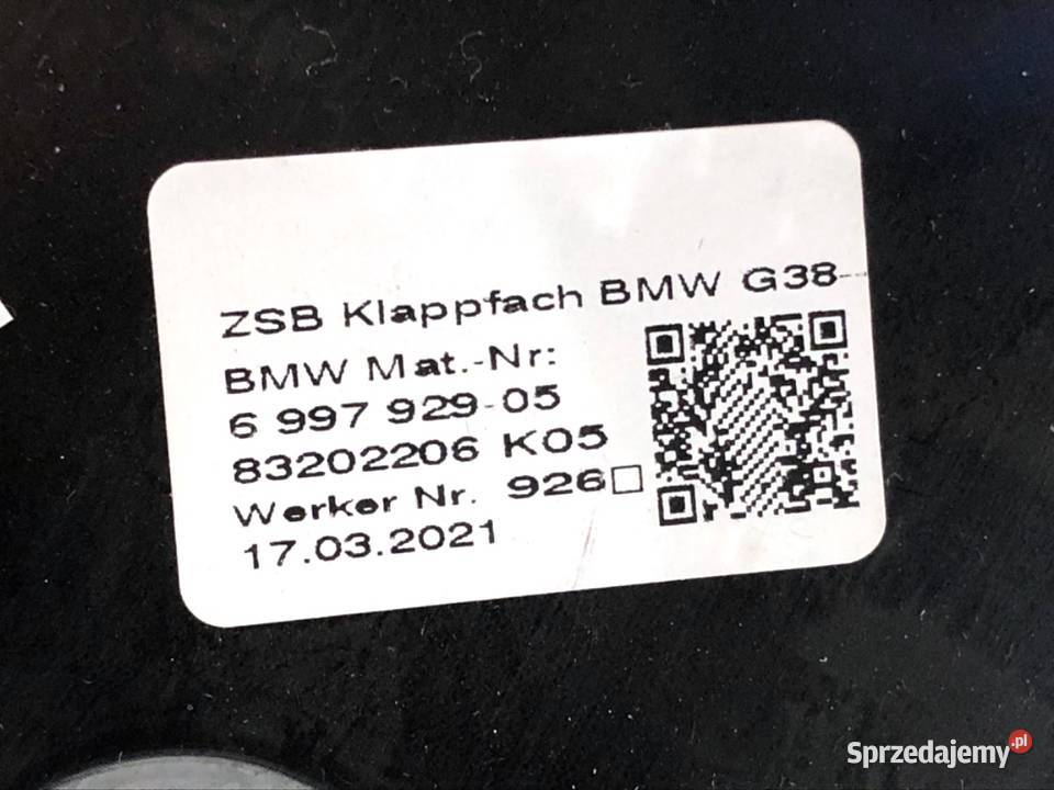 SCHOWEK KIEROWCY BMW G30 SedanLimuzyna 6997929 podkarpackie